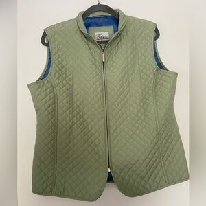 Traditions Sage Green Quilted Vest